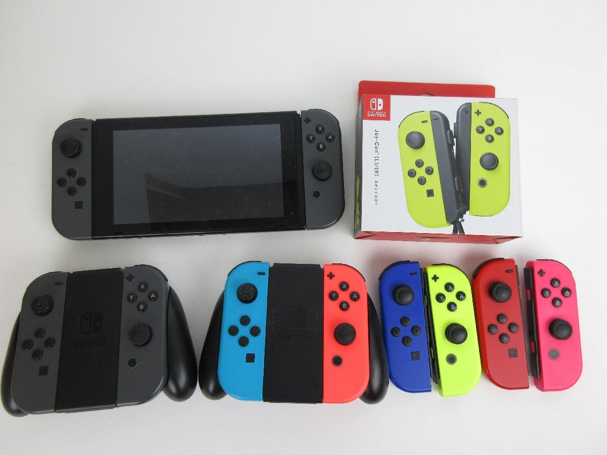 ジャンク品☆Nintendo switch 本体（新型）＆JOYコン☆初期化済☆未