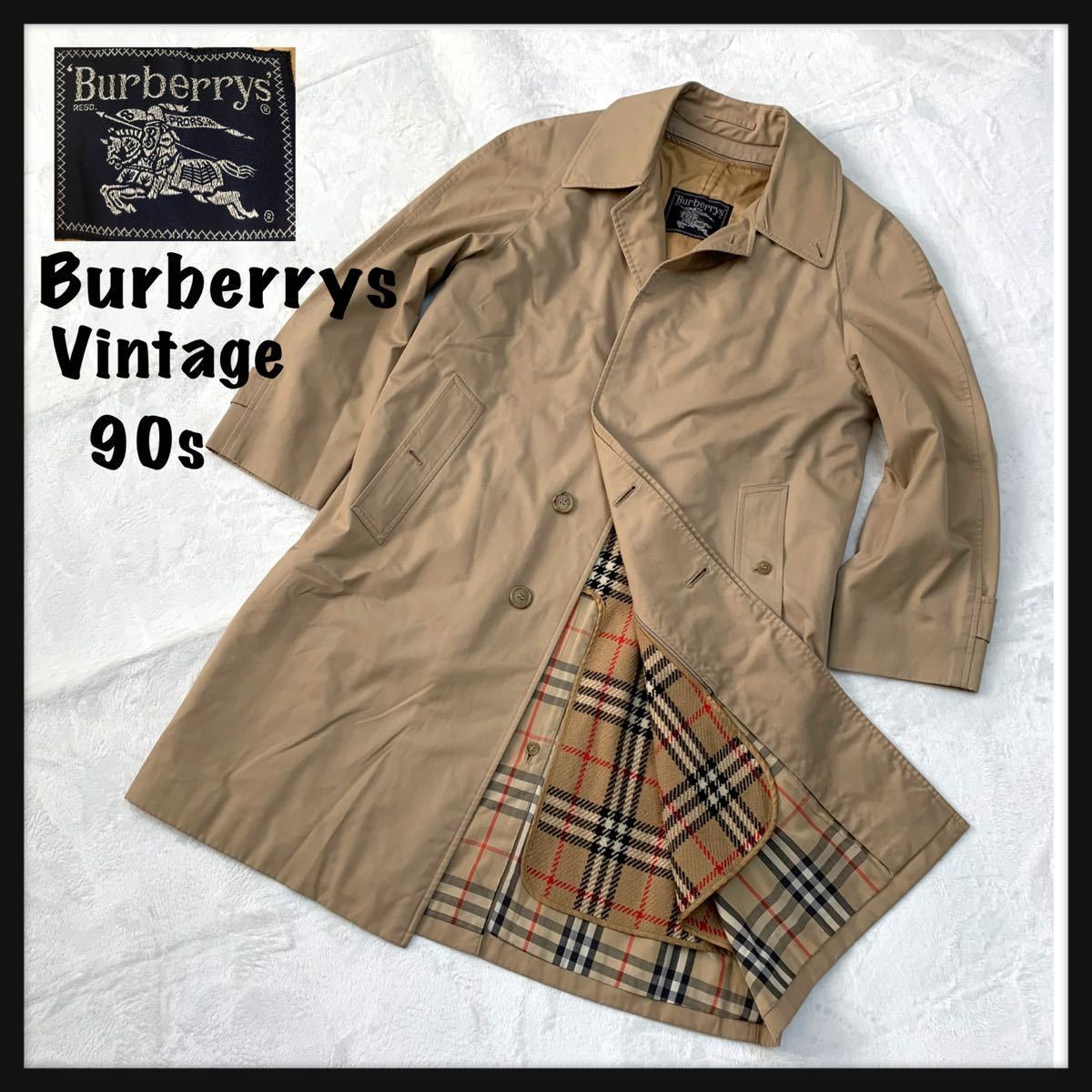 期間限定特価】 Burberrys 【人気】90s バーバリー ウールライナー付き