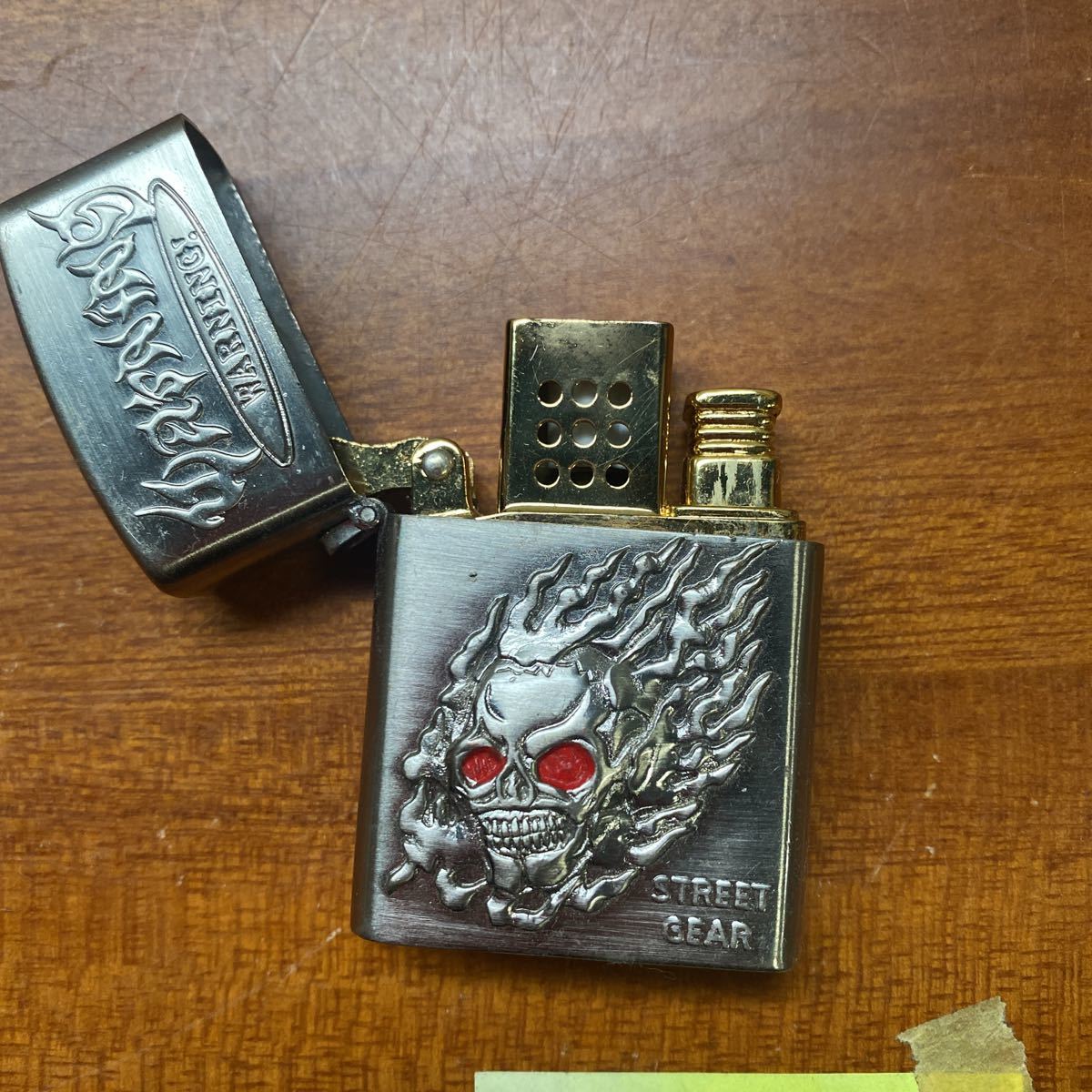 WARNING ZIPPO ライター スカル-connectedremag.com