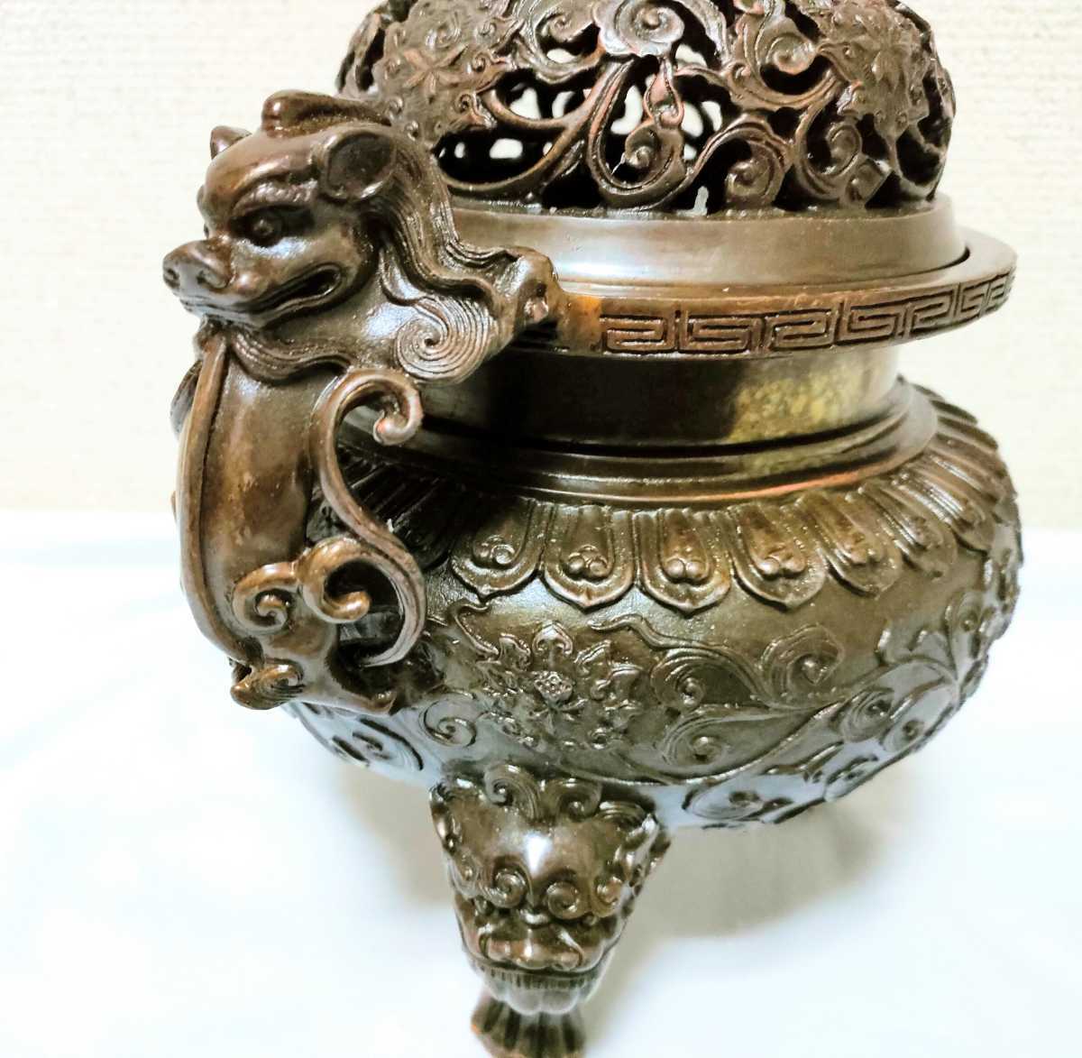 16000円取扱商品 オンラインストアオンライン 中国 銅製香炉 宣徳銘
