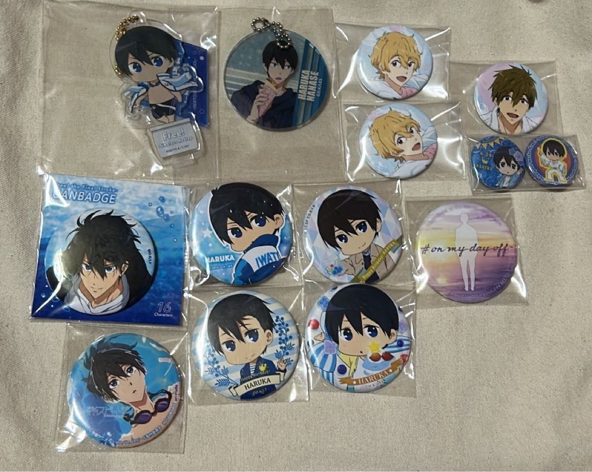 Free! 七瀬遙 グッズ まとめ アクリルスタンド 缶バッジ