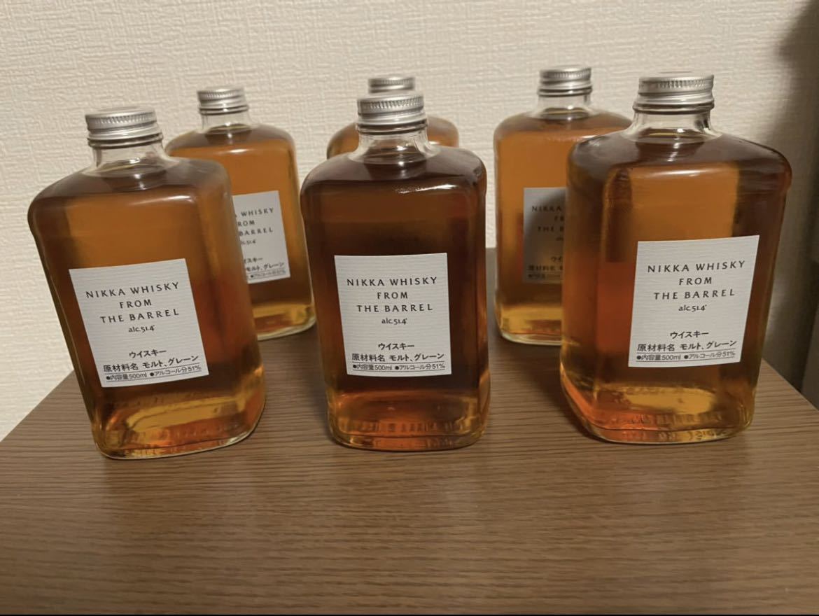 ニッカ ウイスキー フロム・ザ・バレル 500ml 51% 6本セット 未開封