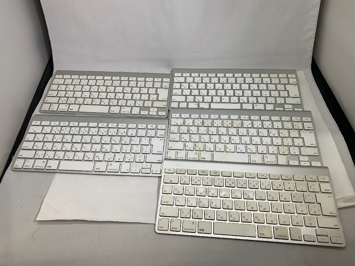 未検査品 中古品 Apple純正 Wireless Keyboard (JIS) MC184J/B 5個セット [Etc]の画像1