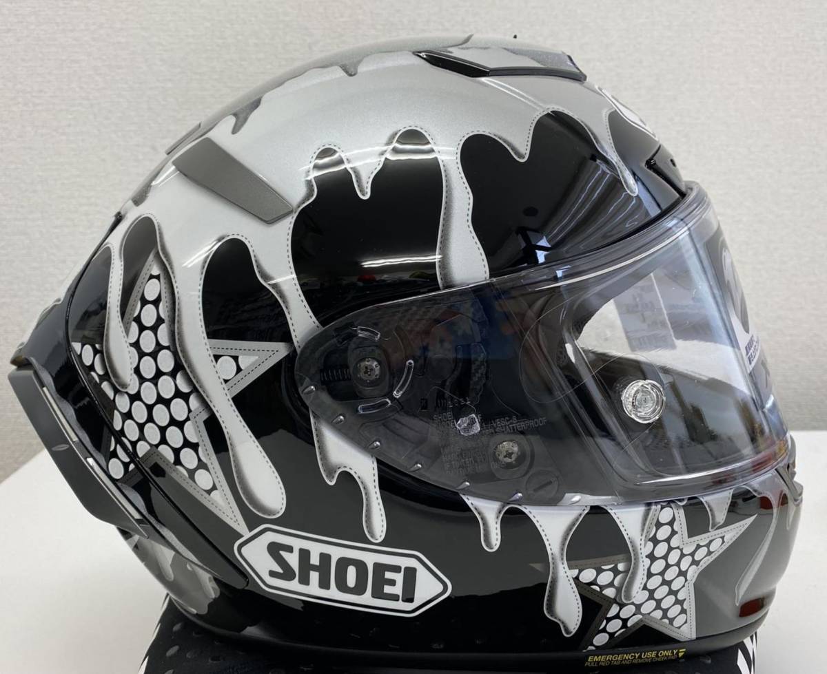 新品未使用shoei x14 X-Fourteen MORI サイズL TC-5 (BLACK WHITE