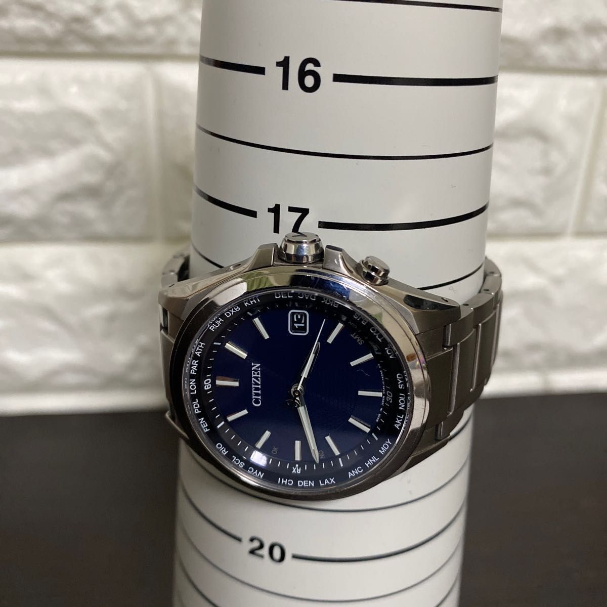 【美品】シチズン/CITIZENアテッサ H149-T023533 電波ソーラー チタン ★【美品稼働品】シチズン H149 エクシード 電波ソーラー 稼働品