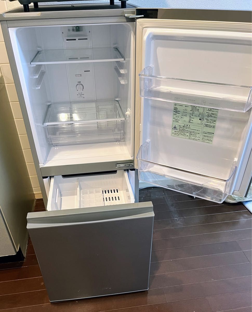 AQUA 2019年製 126L 2ドア　中古　冷蔵庫　AQR-13H 1人暮らし　冷凍冷蔵庫