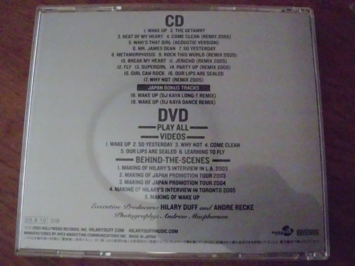 HILARY DUFF/MOST WANTED CD+DVD 国内盤_画像3