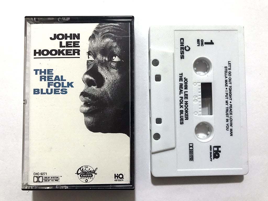 ■カセットテープ■ジョン・リー・フッカー John Lee Hooker『Real Folk Blues』Chess録音集 ブルース・ギター■8本まで送料185円の画像1