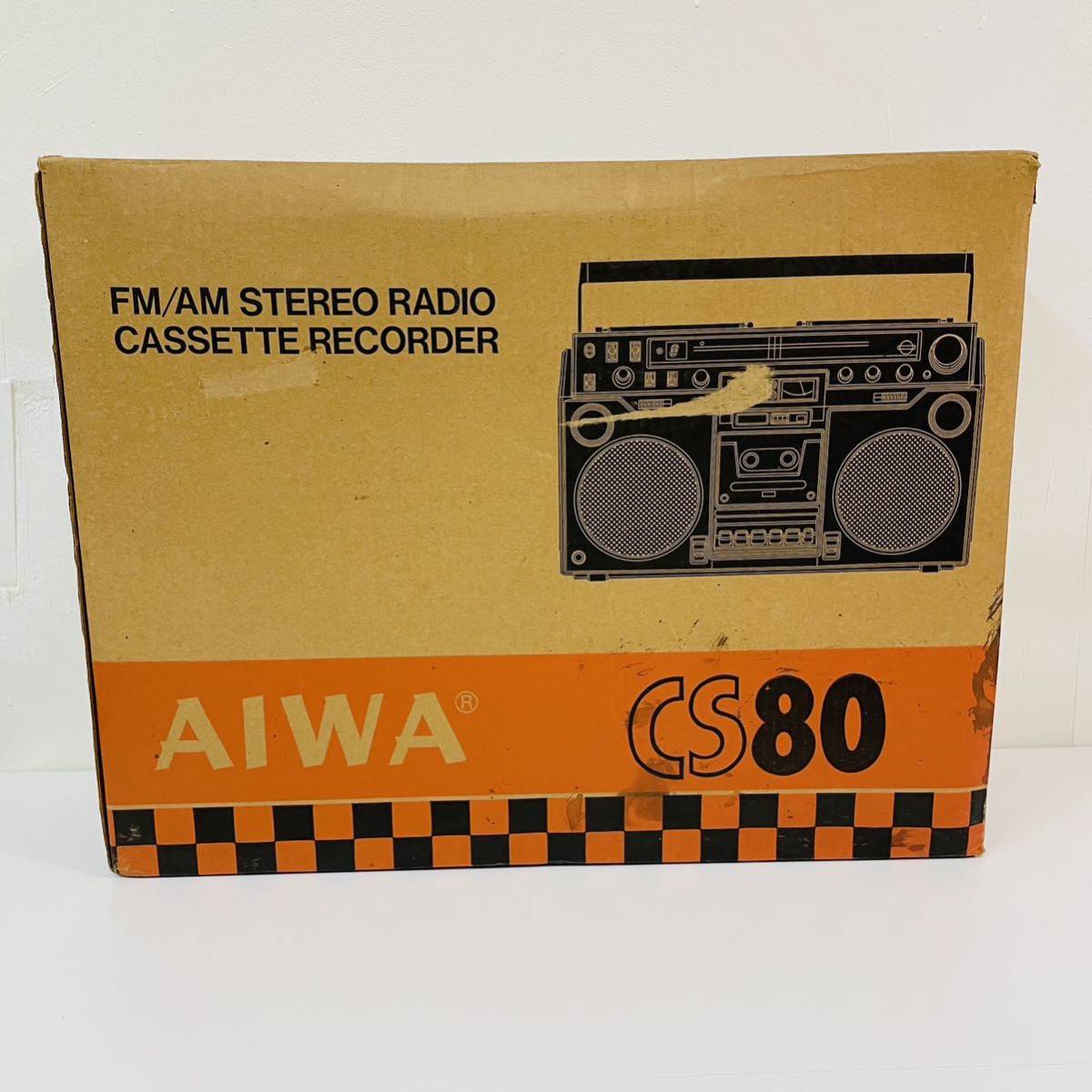 ジャンク AIWA アイワ CS-80 ステレオ カセットレコーダー  i11362 120サイズ発送の画像2