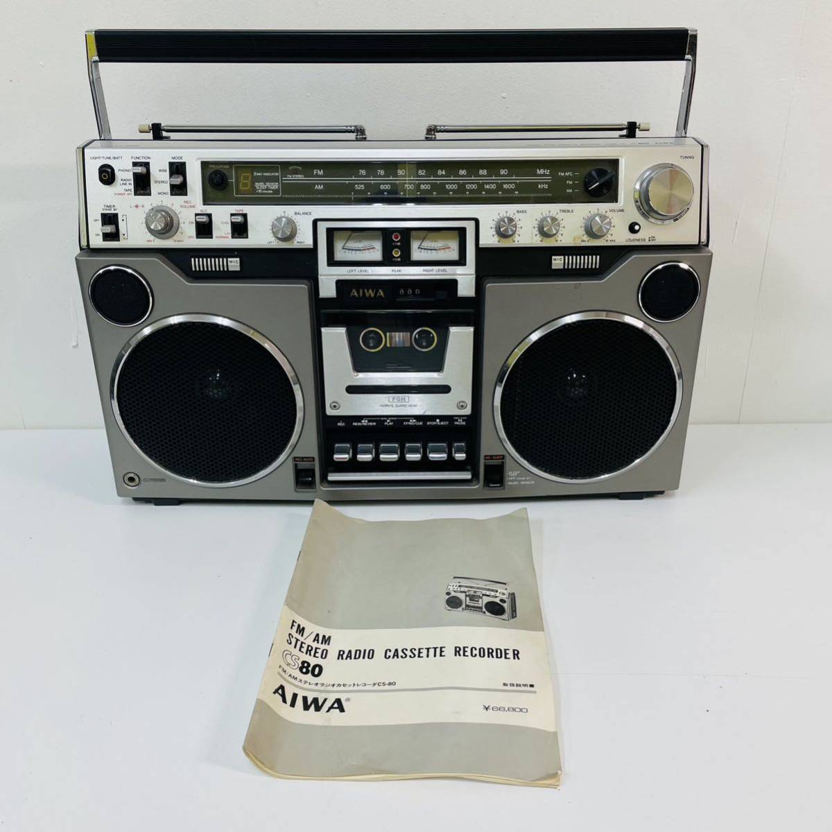 ジャンク】AIWA アイワ CS-80 ステレオ カセットレコーダー debugstore.lk