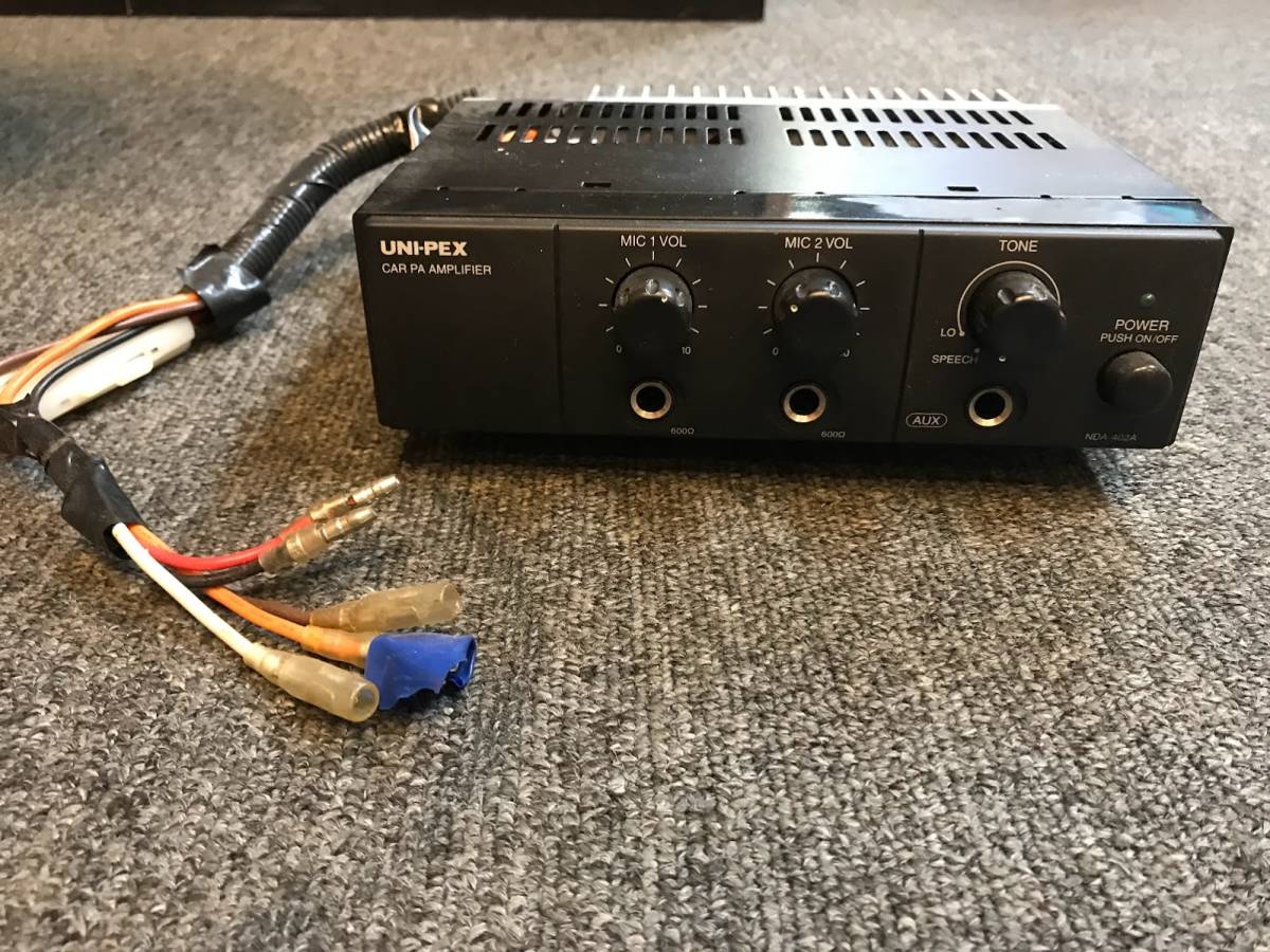 スピーカー アンプ セット 車載用 拡声器 ユニペックス UNI-PEX CV-381 ...