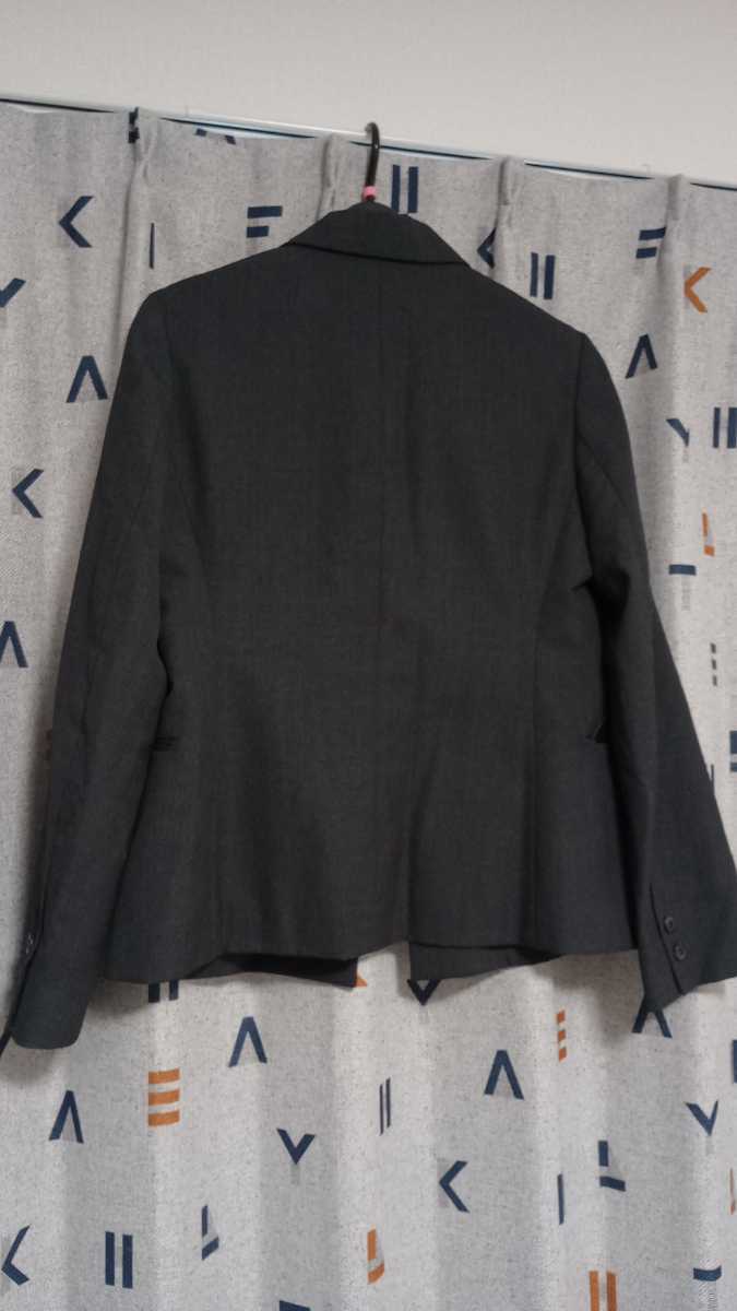 INED スーツ セットアップ ジャケット スカート チャコールグレー スカートスーツ 仕事用_画像3