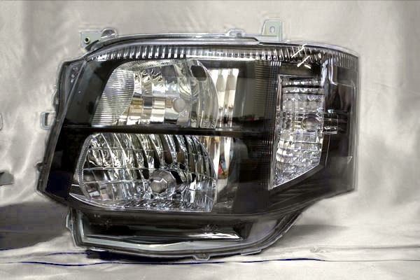 200 ハイエース 3型 ワイド オートレベライザー機能付 インナーブラック ヘッドライト キセノン HID 左右セット バルブD4C 光軸調整可能　_画像2