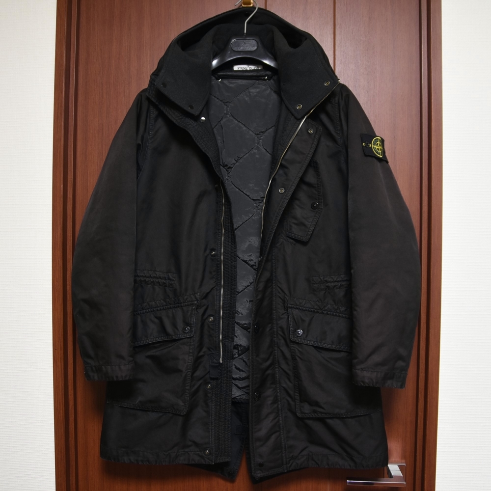 イタリア製 定価17.8万円 STONE ISLAND DAVID-TC 防水 中綿 モッズ