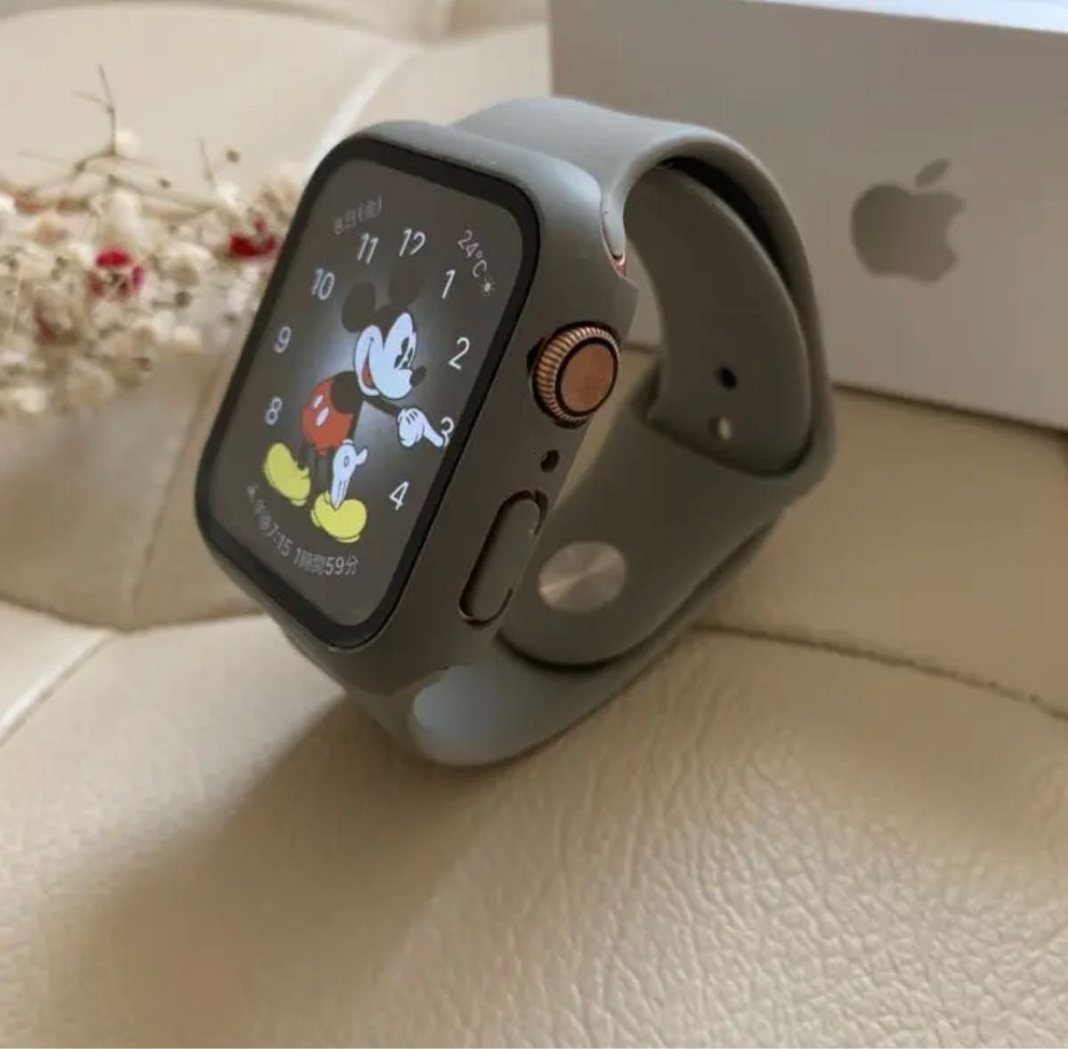 パネル グレー2nd☆アップルウォッチバンド ラバーベルト Apple Watch