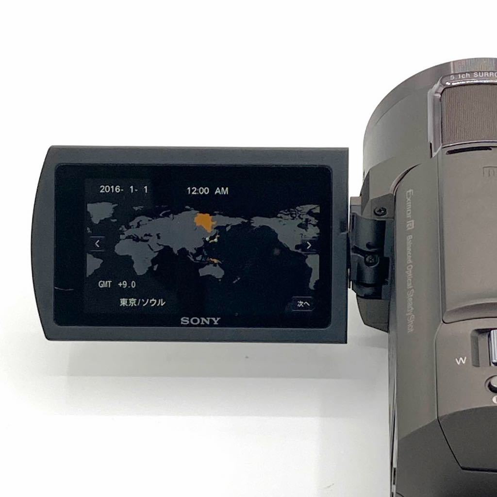 【極美品】 SONY 4K ビデオカメラ FDR-AX40 ソニー ハンディカム 手ブレ 予備バッテリー付き