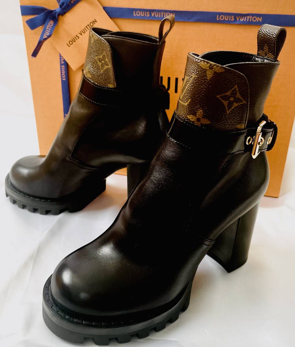 美品】ルイ・ヴィトン ブーツ LOUIS VUITTON ショートブーツ|Yahoo