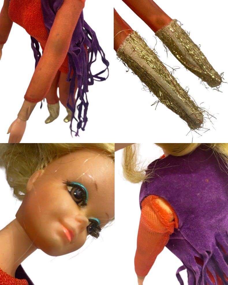 1968年 バービー人形 マテル社 ヴィンテージバービー スタンド付き Barbie MATTEL社 リアルアイラッシュ 当時物 ブロンド ビンテージ の画像4