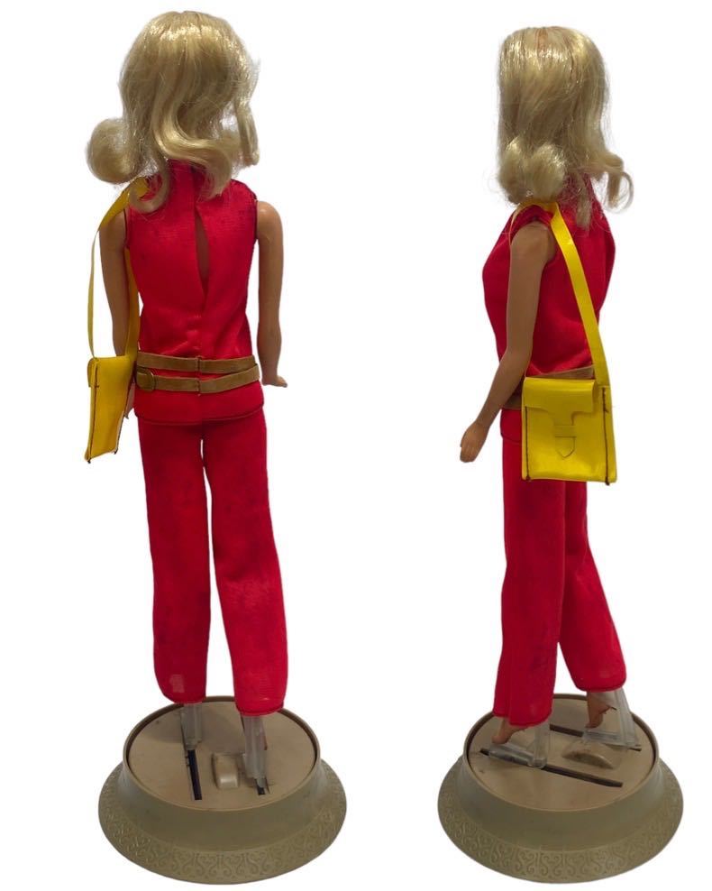 当時物 1967年 バービー人形 マテル社 ヴィンテージバービー スタンド付き Barbie MATTEL社 リアルアイラッシュ パンツスタイルブロンドの画像2