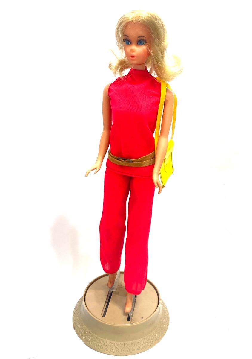 当時物 1967年 バービー人形 マテル社 ヴィンテージバービー スタンド付き Barbie MATTEL社 リアルアイラッシュ パンツスタイルブロンドの画像1