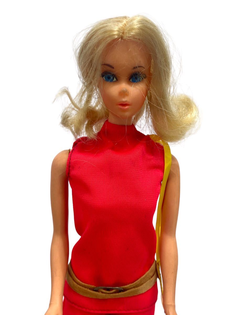 当時物 1967年 バービー人形 マテル社 ヴィンテージバービー スタンド付き Barbie MATTEL社 リアルアイラッシュ パンツスタイルブロンドの画像3