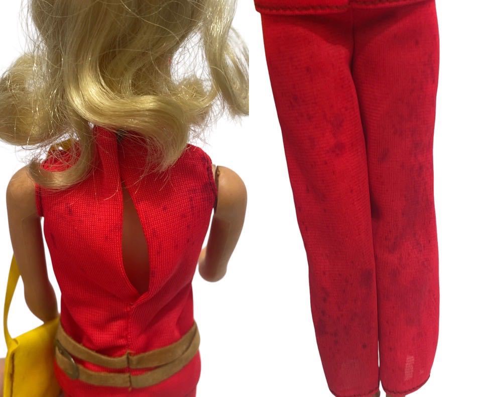 当時物 1967年 バービー人形 マテル社 ヴィンテージバービー スタンド付き Barbie MATTEL社 リアルアイラッシュ パンツスタイルブロンドの画像5