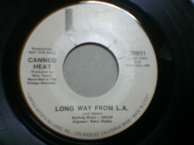 Canned Heat : Long Way From L.A. ; USA United Artistds 7 inch 45// 50831_画像2