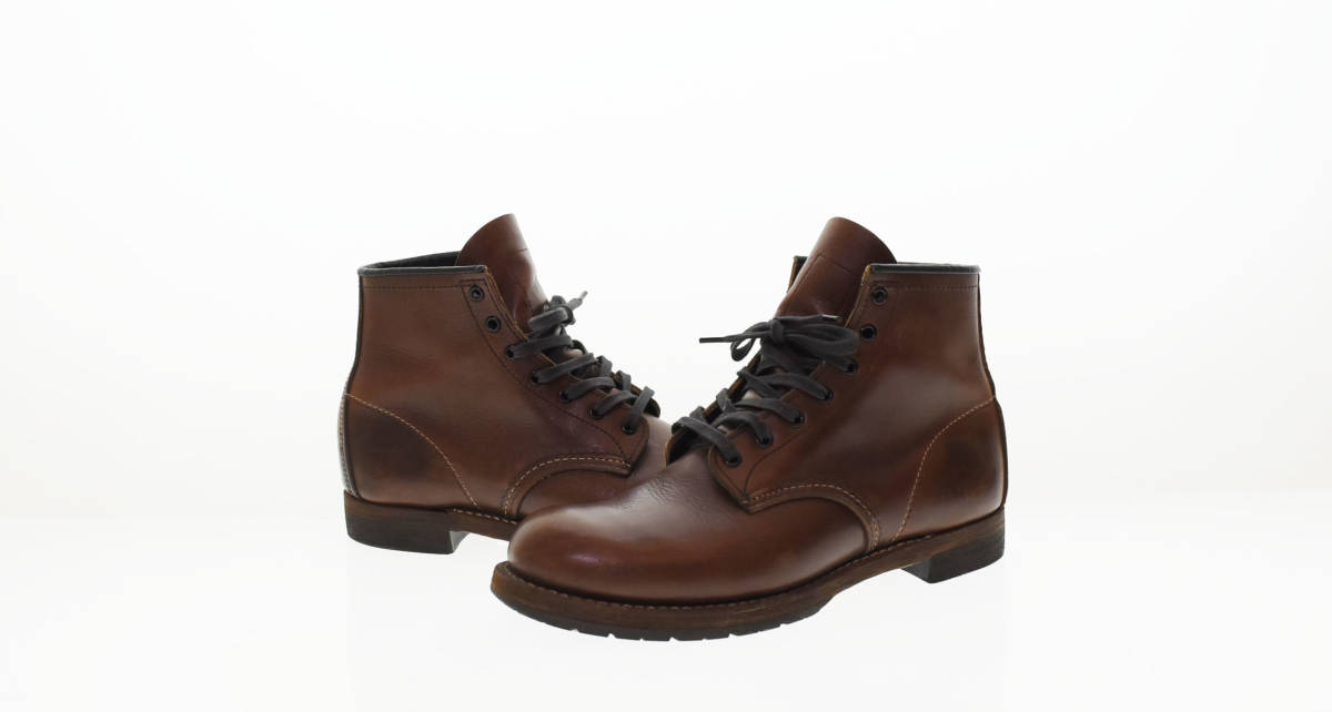 △ REDWING レッドウィング BECKMAN BOOT ベックマン ワークブーツ プレーントゥ 9016 26.5cm 茶 ブラウン 103_画像1