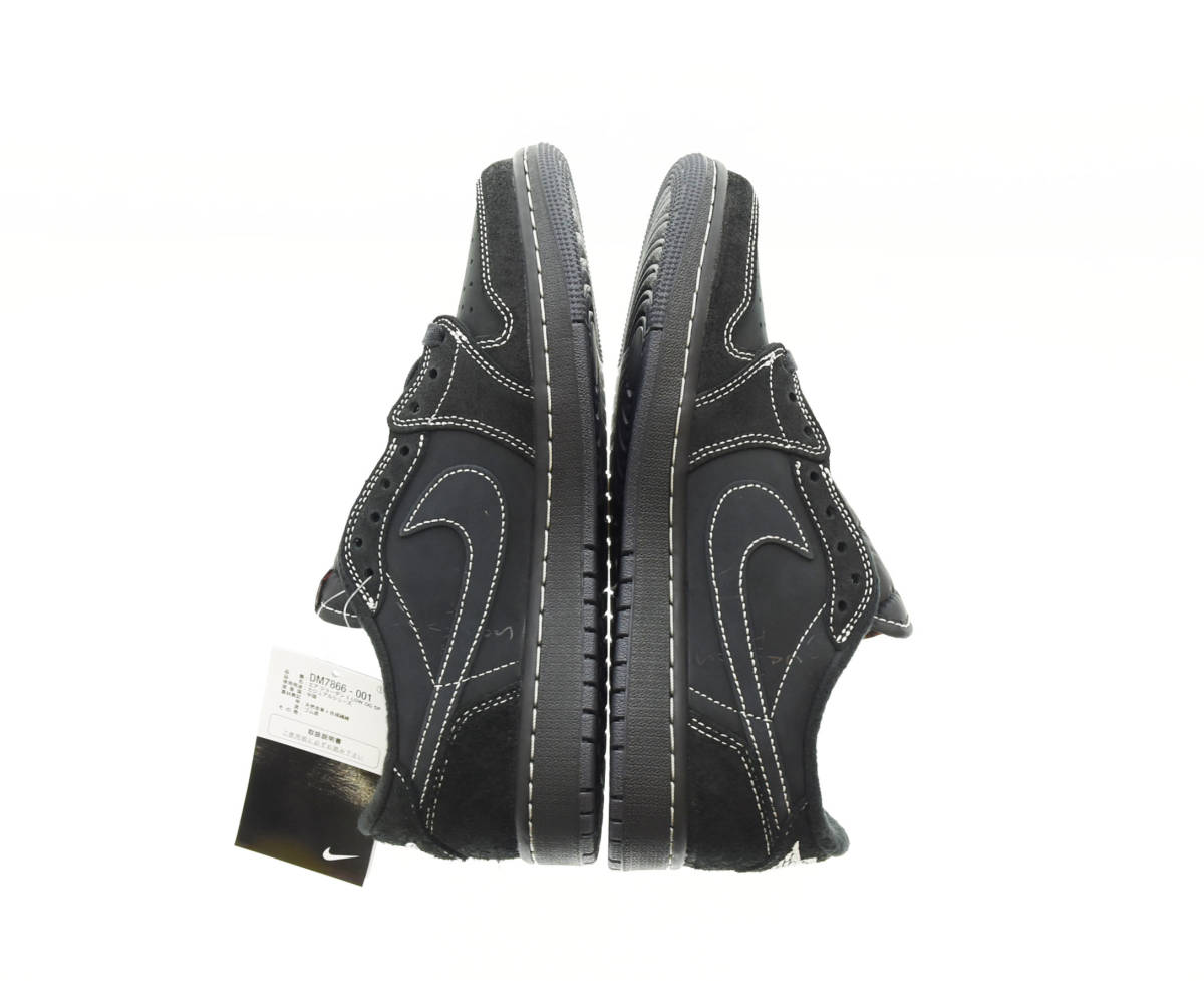 ◯ NIKE ナイキ AIR JORDAN 1 LOW エア ジョーダン 1 TRAVIS SCOTT トラビス スコット スニーカー DM7866-001 25.5cm 黒 ブラック 103 _画像4