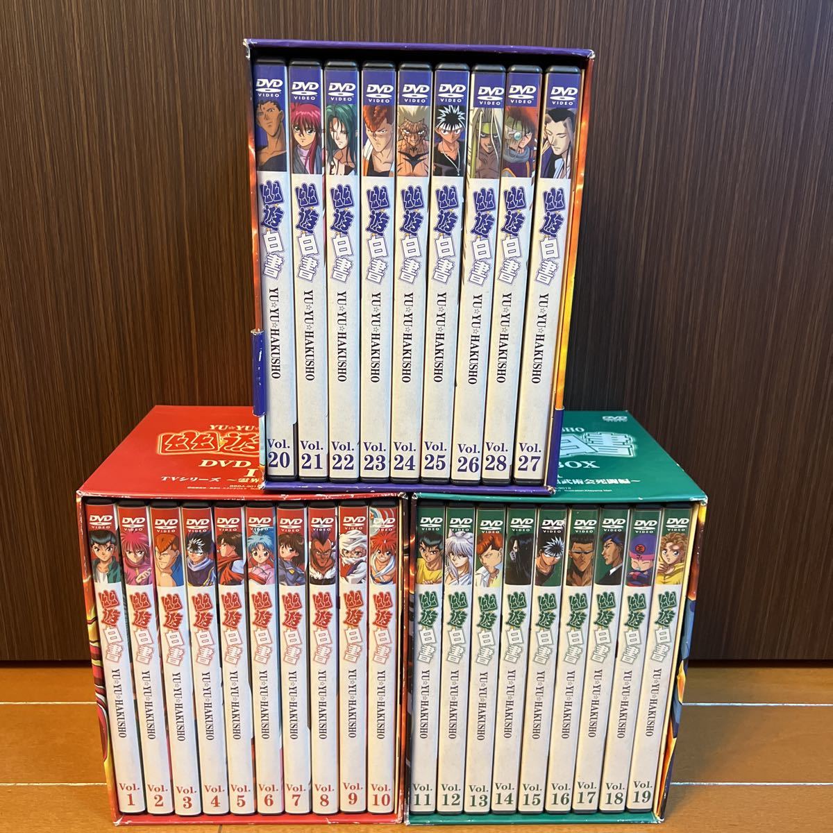 幽遊白書　DVD BOX TVシリーズ Ⅰ～Ⅲ 全巻セット 中古品_画像1