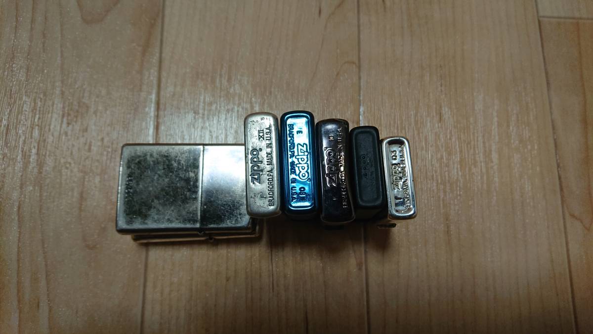 ZIPPOライター 7本まとめ売り ジャンク品です(中古)のヤフオク落札情報