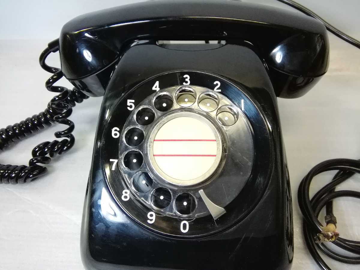 1 jpy start * black telephone TOSHIBA 78 600-A2 Toshiba dial type telephone dial telephone Showa Retro antique (az)