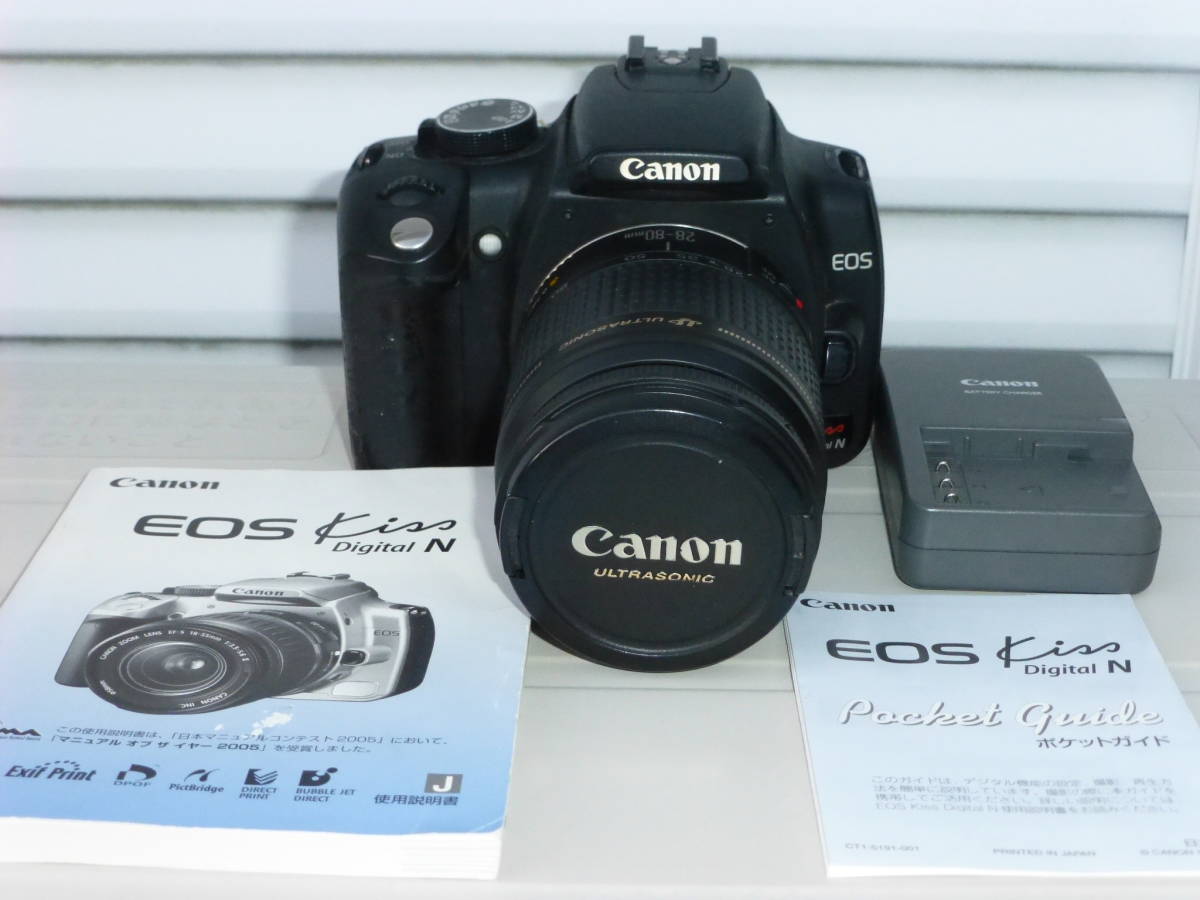 Canon キャノン EOS Kiss Digital N 28-80mmレンズセット ジャンク品-