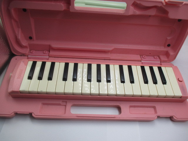 1円 YAMAHA ピアニカ 4台セット、P-32D ピンク・鍵盤ハーモニカ・まとめて・まとめ売りの画像6