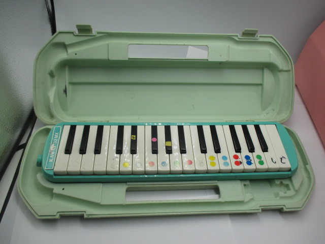 1円 YAMAHA ピアニカ 4台セット、P-32D ピンク・鍵盤ハーモニカ・まとめて・まとめ売りの画像9
