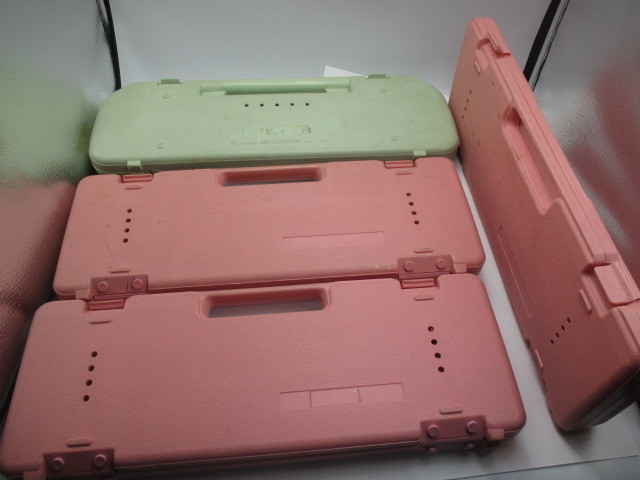 1円 YAMAHA ピアニカ 4台セット、P-32D ピンク・鍵盤ハーモニカ・まとめて・まとめ売りの画像2