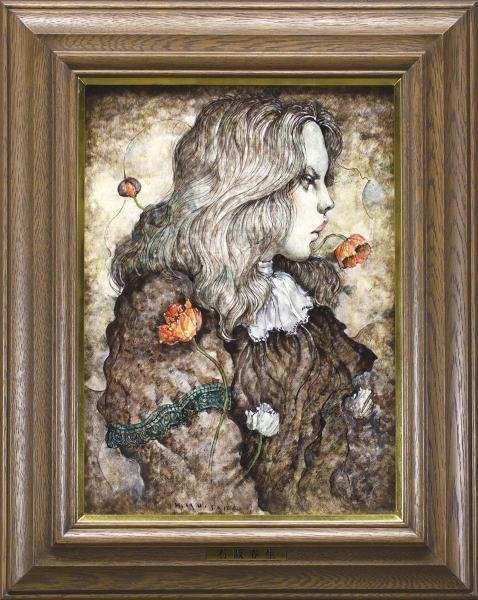 Yahoo!オークション - 【真作】【WISH】石阪春生「けしの花(女の Yahoo!オークション - 【真作】【WISH】石阪春生「けしの花(女の