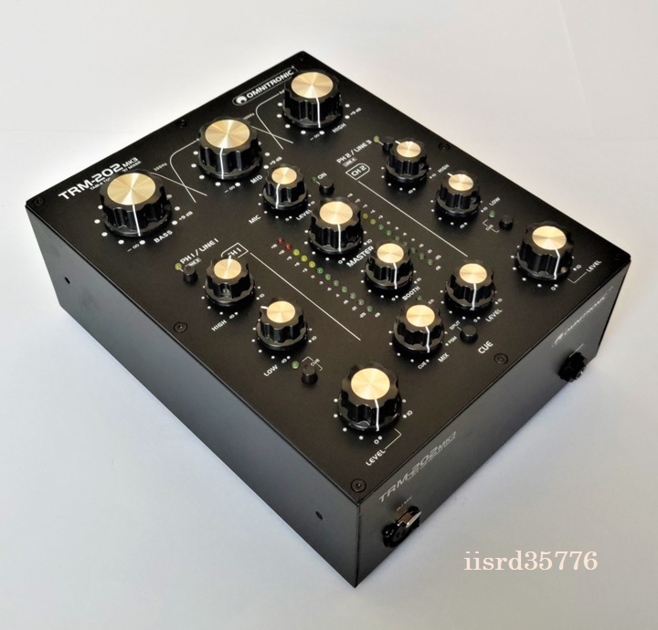Omnitronic TRM-202 MK3 DJミキサー 2チャンネル DJ用 ロータリー