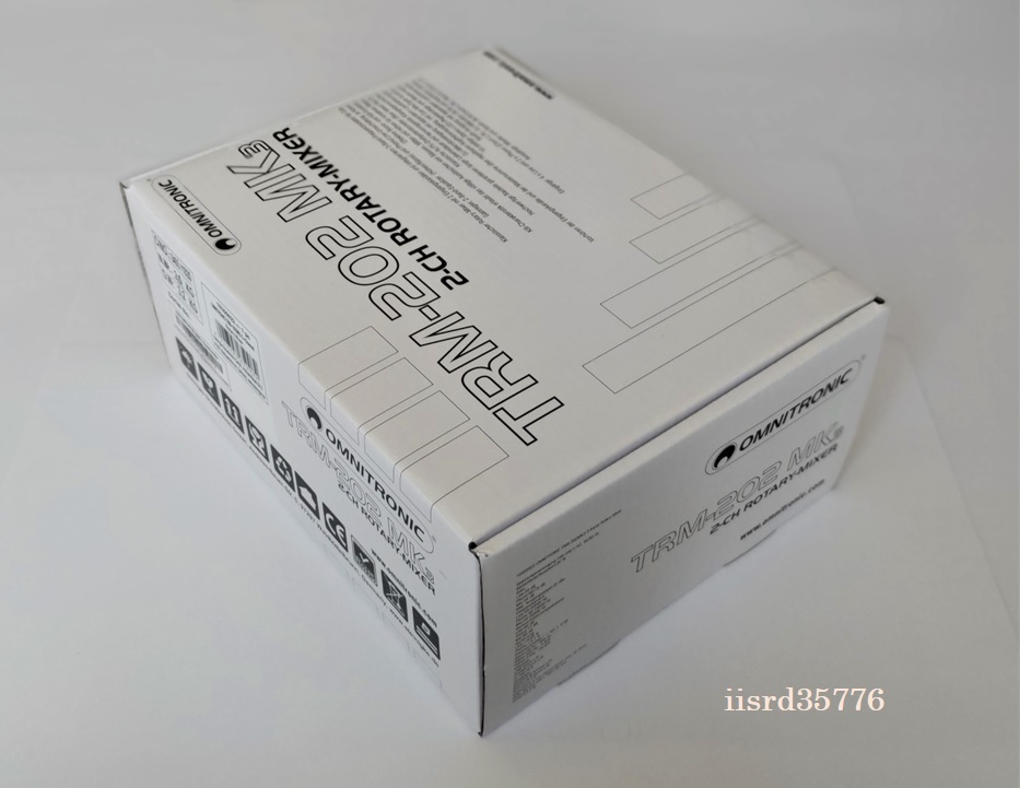 Omnitronic TRM-202 MK3 DJミキサー 2チャンネル DJ用 Omnitronic TRM-202 MK3 DJミキサー 2チャンネル DJ用