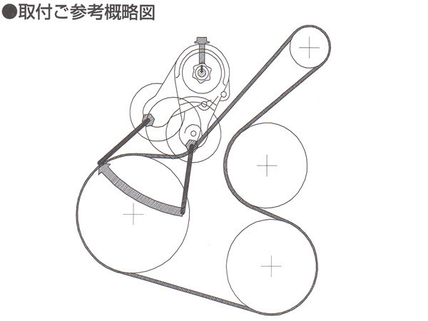 ラフェスタ B30 NB30 Vベルトオートテンショナー BANDO バンドー製 11955-JD21A 送料無料_画像2