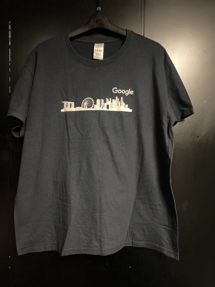 希少　Google ロゴ　Tシャツ　ブラック　企業Tシャツ　サイズXL