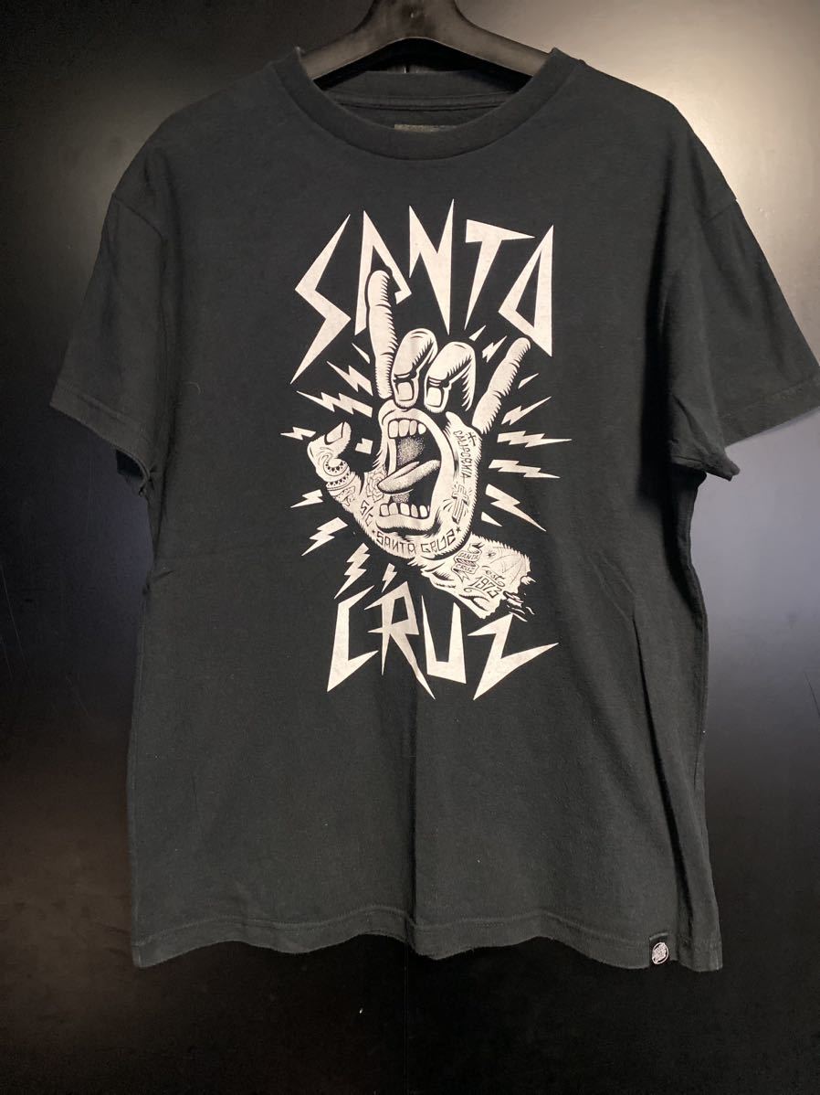 SANTA CRUZ　スクリーミングハンドTシャツ サイズL ブラック　サンタクルーズ　オールドスケート　正規品