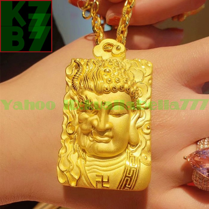 【永久豪華】ゴールド ペンダント 純金『仏と魔の間』金運 財運 開運 風水 誕生日 記念日 お守り アクセサリー★長50mm 重20g 証付 L69 【永久豪華】ゴールド ペンダント 純金『仏と魔の間』金運 財運 開運 風水 誕生日 記念日 お守り アクセサリー★長50mm 重20g 証付 L69