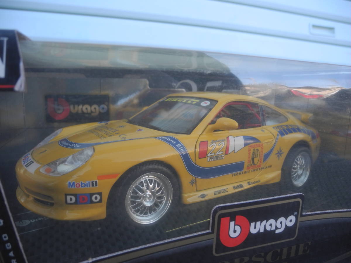 ブラーゴ burago 1/18 Scale Diecast PORSCHE GT3 CUP 3395_画像3