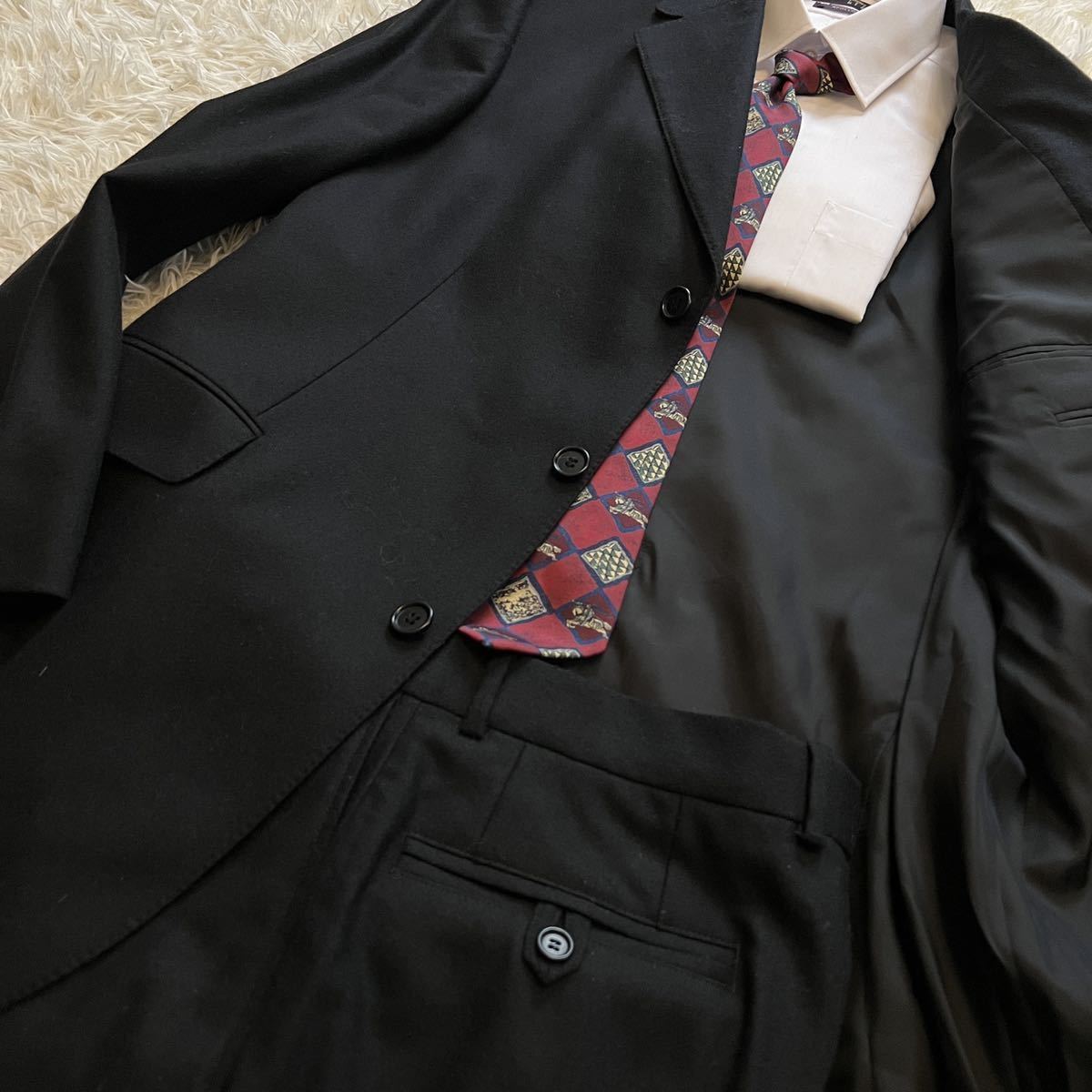超歓迎 HUGO BOSS × CERRUTI グレー 黒タグ 大きいサイズ