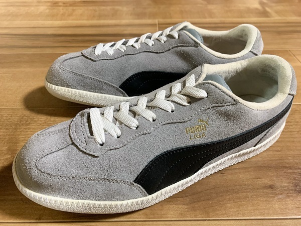 ヤフオク! - レア! PUMA プーマ LIGA グレー/ブラッ...