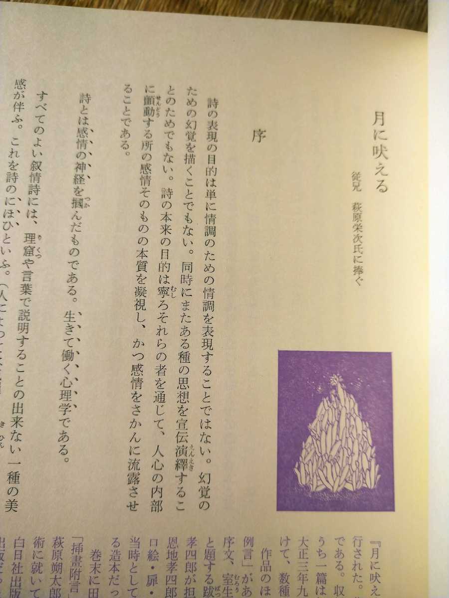 初版函入　萩原朔太郎　日本の詩歌１４ 中央公論社　編集委員　井上靖他_画像2