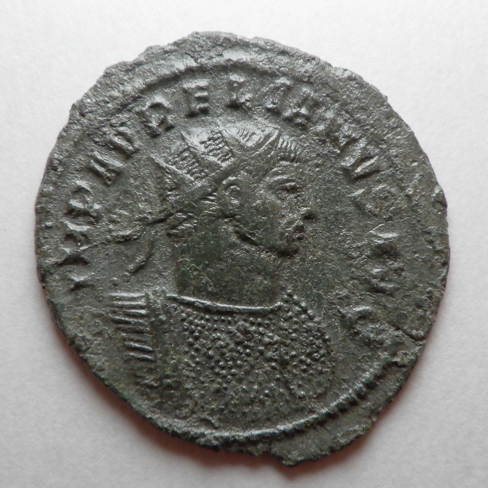 【古代ローマコイン】Aurelian（アウレリアヌス）クリーニング済 ブロンズコイン 銅貨(NBhga_zYEW)_画像1