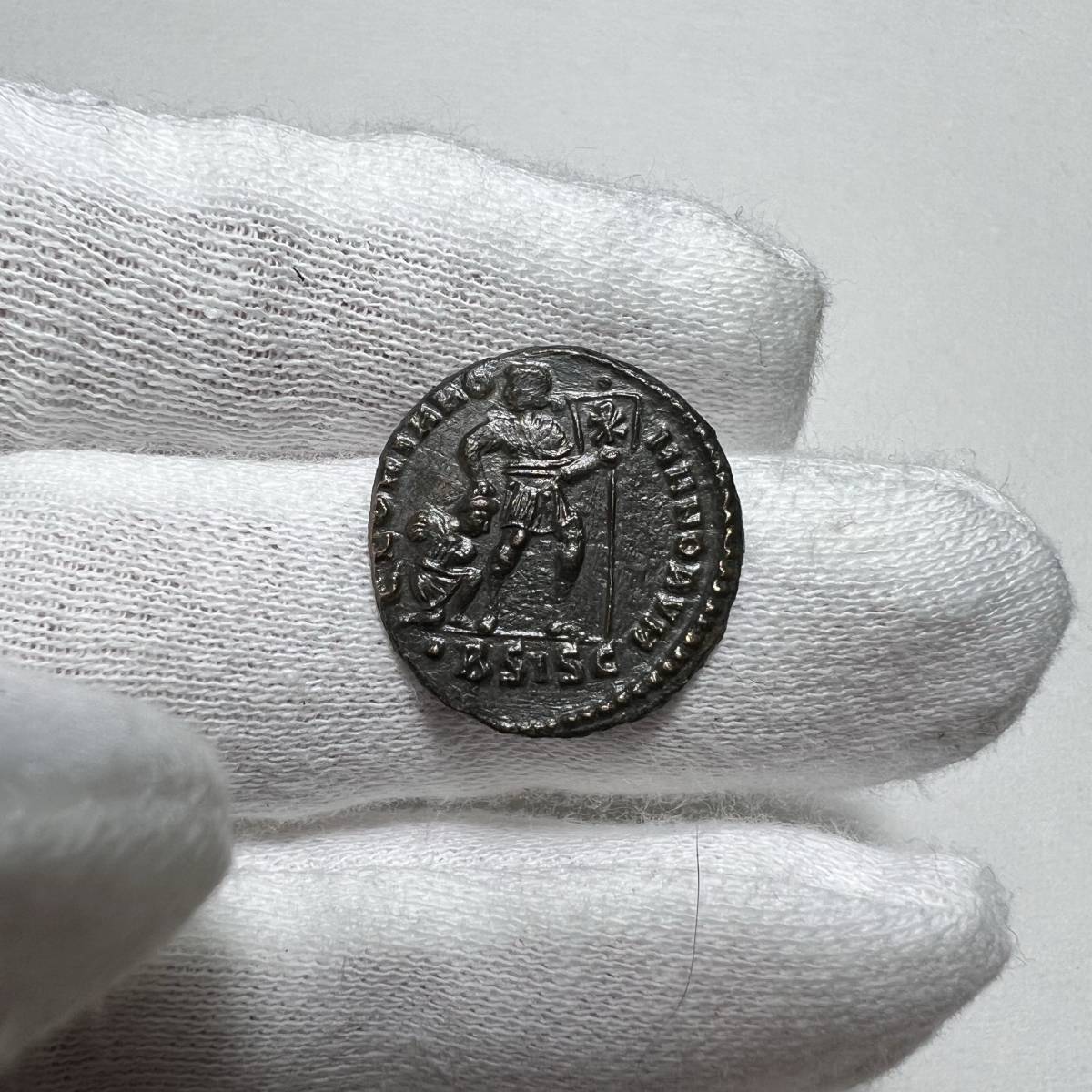 【古代ローマコイン】Valens（ヴァレンス）クリーニング済 ブロンズコイン 銅貨(yPFCk7tHZD)_画像6