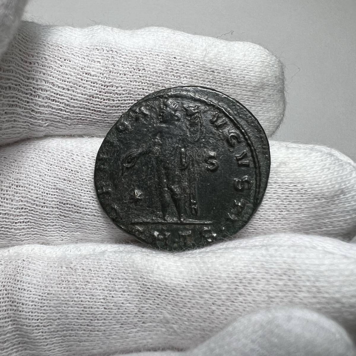 【古代ローマコイン】Galerius（ガレリウス）クリーニング済 ブロンズコイン 銅貨(2XE7U5EzTw)_画像6